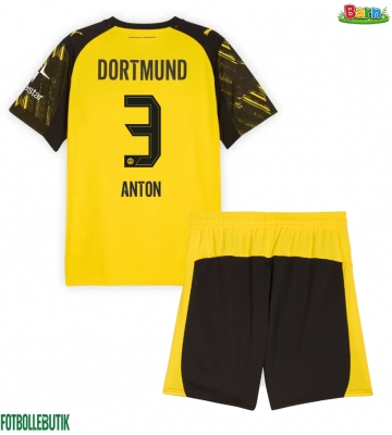 Borussia Dortmund Waldemar Anton #3 Hemmaställ Barn 2025-26 Kortärmad (+ Korta byxor)
